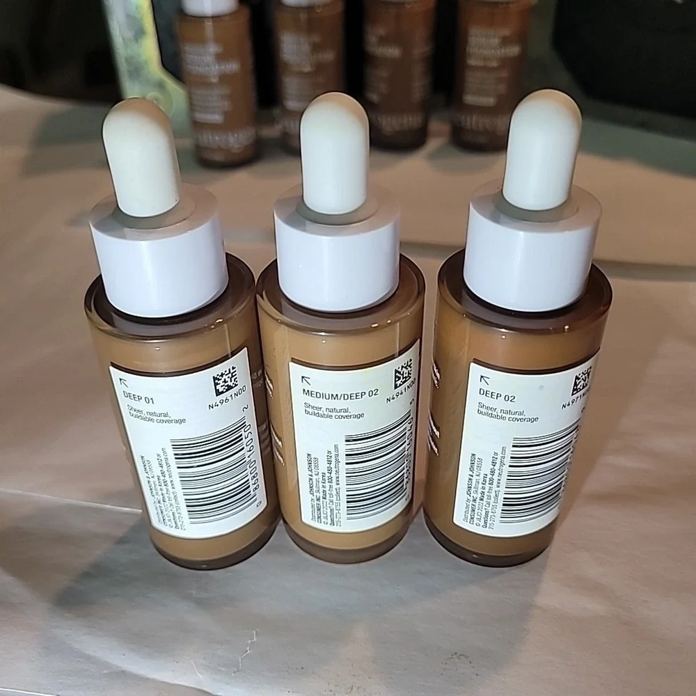 3‎ Pk: Neutrogena Healthy Skin Sensitive Serum Foundation 1oz Deep 01 02 Medium